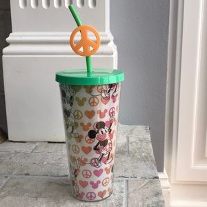 New Mickey Mouse Peace and Love 20oz Tumbler for Adults